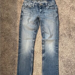 Men's Slim Bootcut Blue Jeans